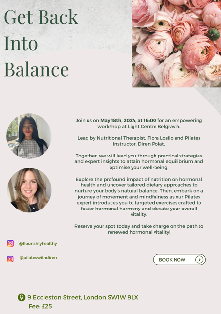 Hormonal Wellness Workshop Flyer